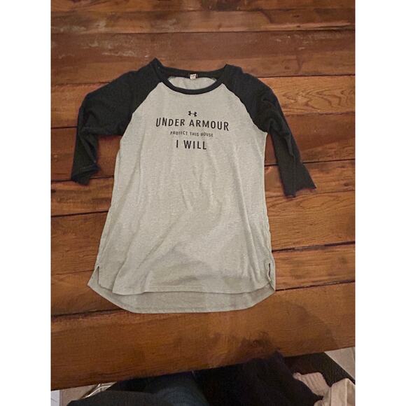 Under Armour Protect this house I will 3/4 sleeve tshirt SZ XS? - Picture 6 of 10